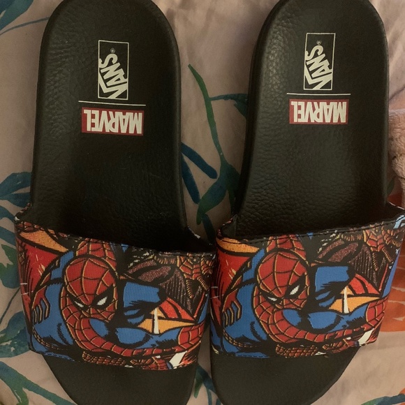 spiderman vans slides